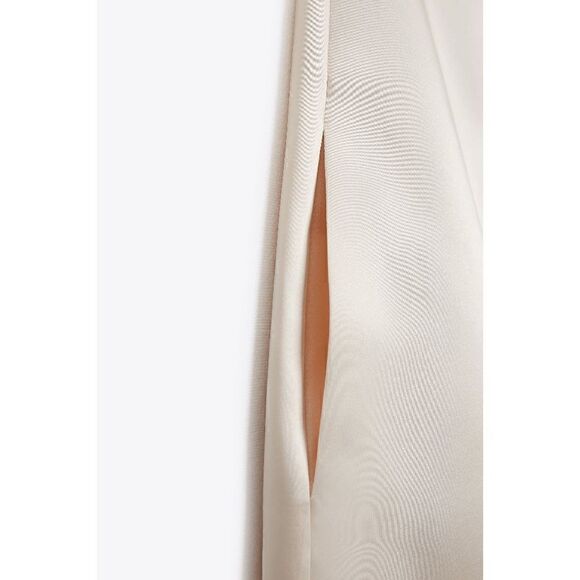 SATIN EFFECT DRESS VANILLA ZARA - Picture 15 of 16
